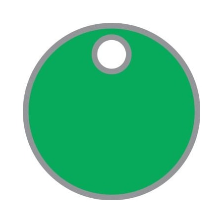 Accuform BLANK ANODIZED ALUMINUM TAGS 2 in COLOR TDB427GN TDB427GN